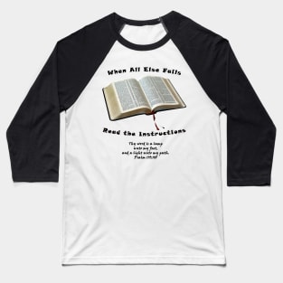 Psalm 119:105 Baseball T-Shirt